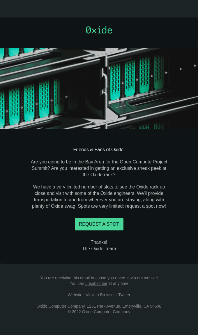 Open Compute Summit 2022