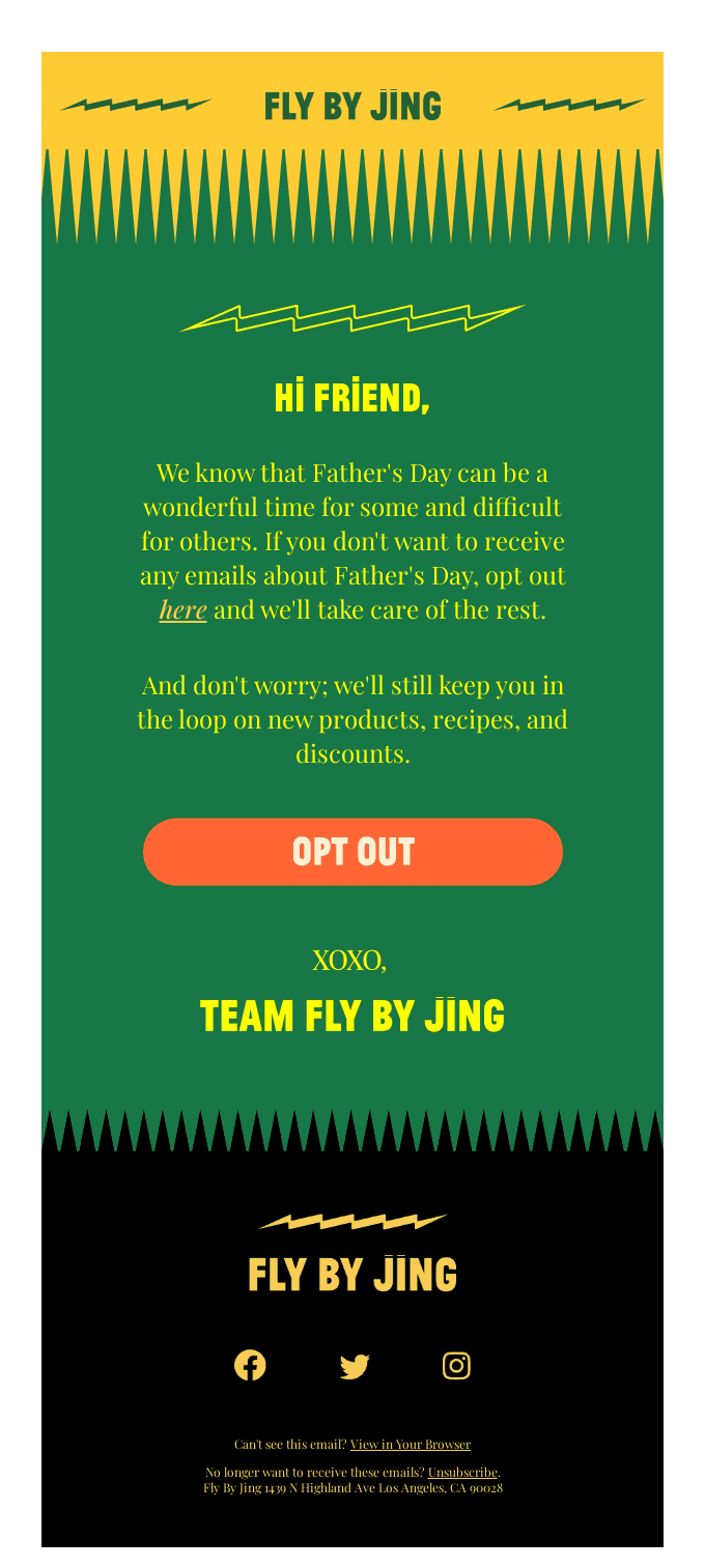 Opt out of Father’s Day?