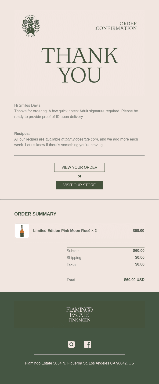 Order FE6500 confirmed