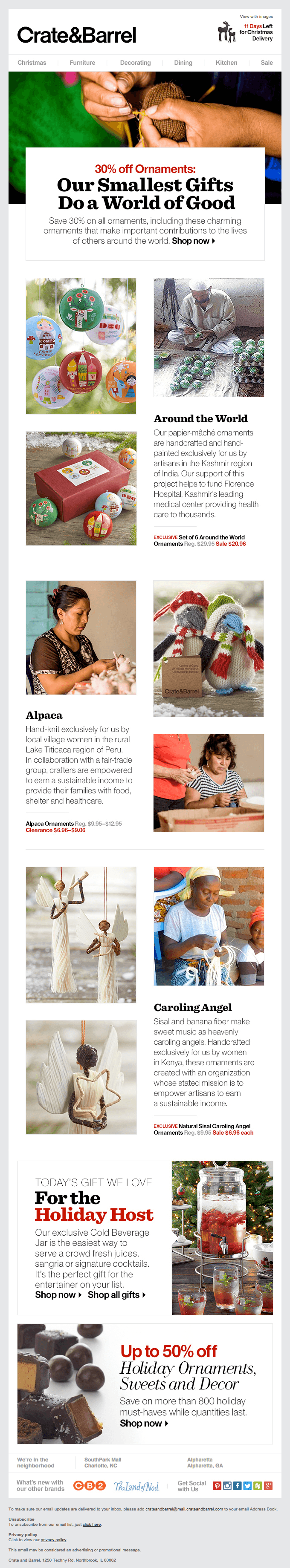Ornaments That Do A World of Good: 30% Off