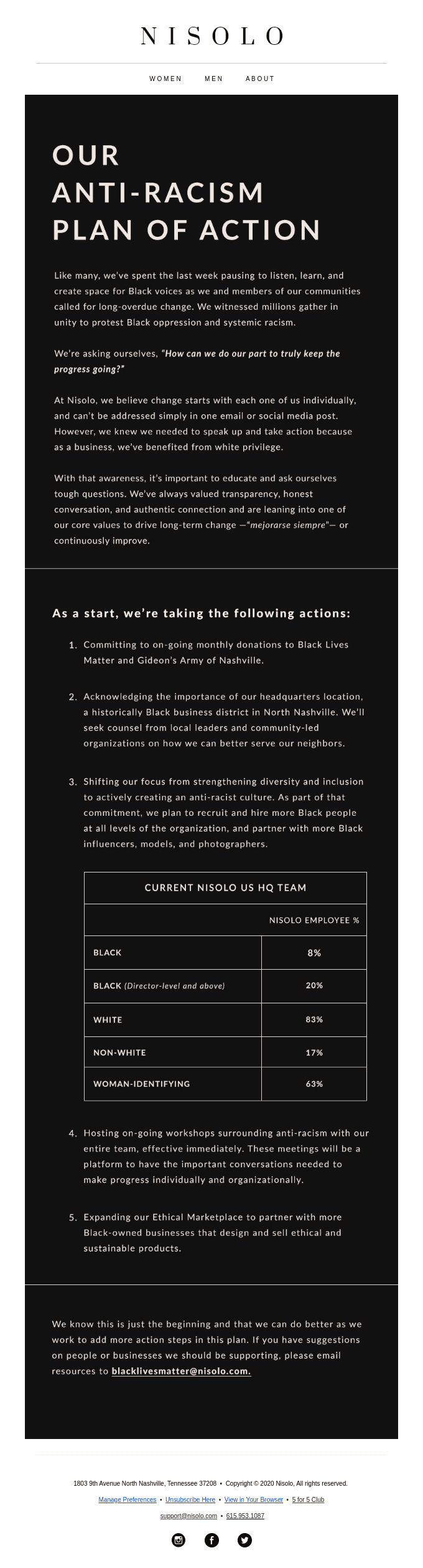 Our Anti-Racism Plan of Action