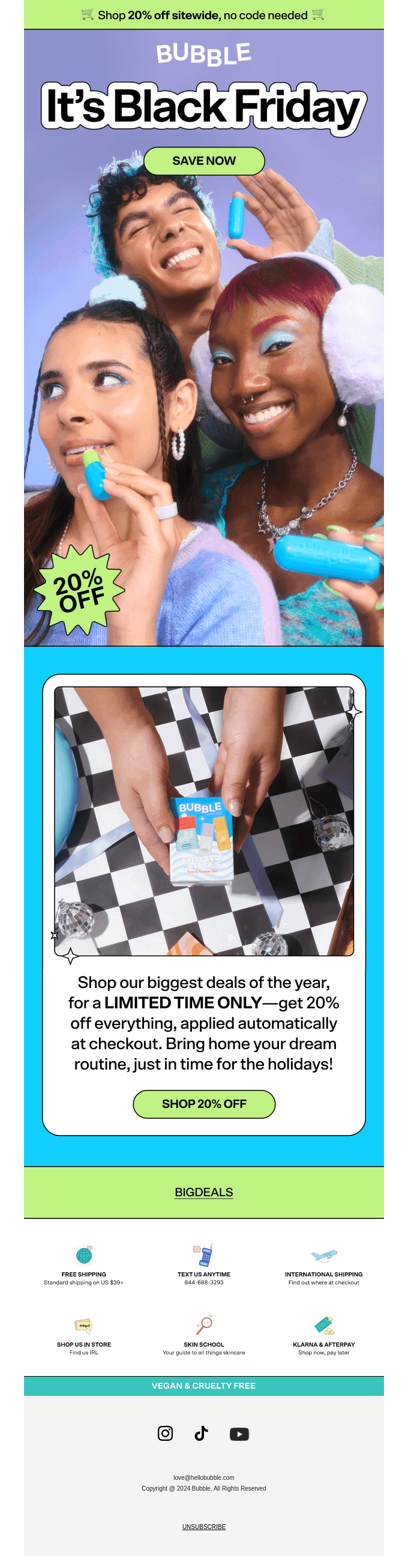 OUR BIGGEST SALE…