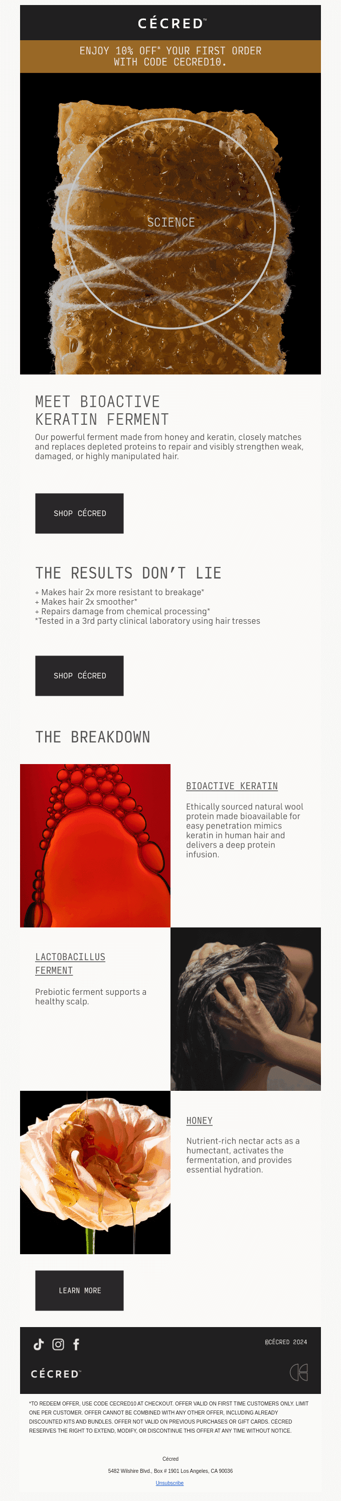 Our Cécred science