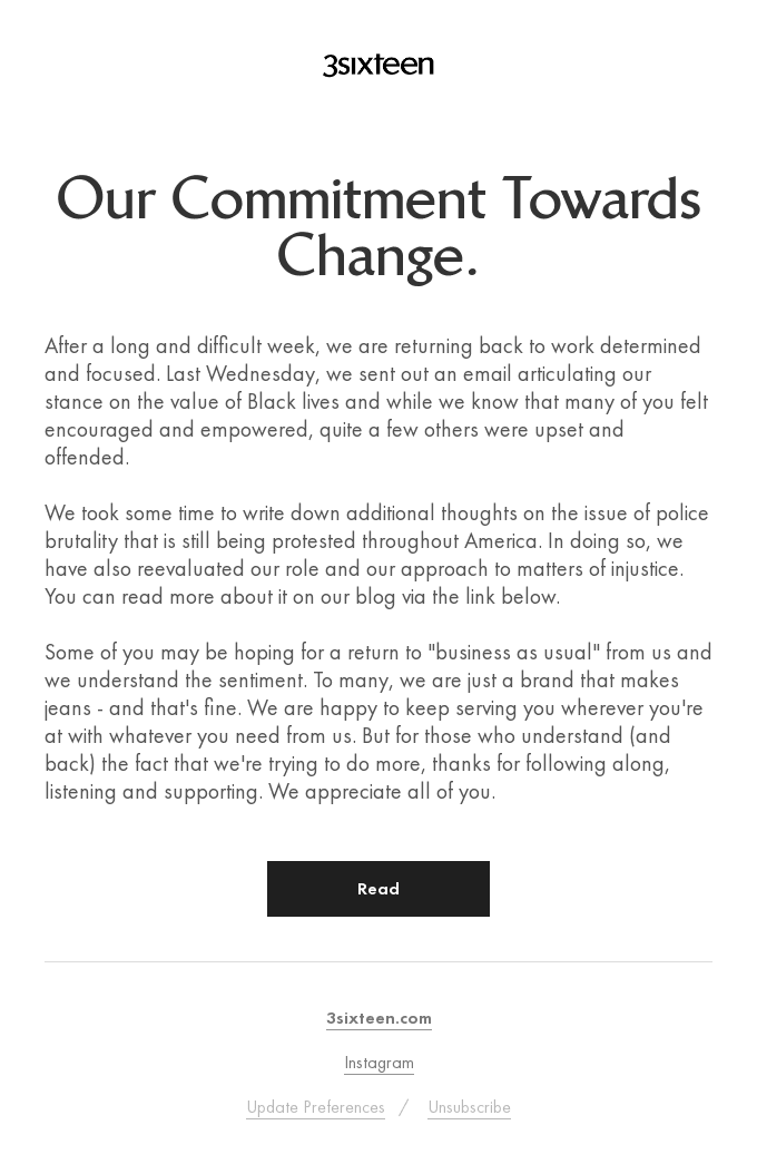 Our Commitment Towards Change