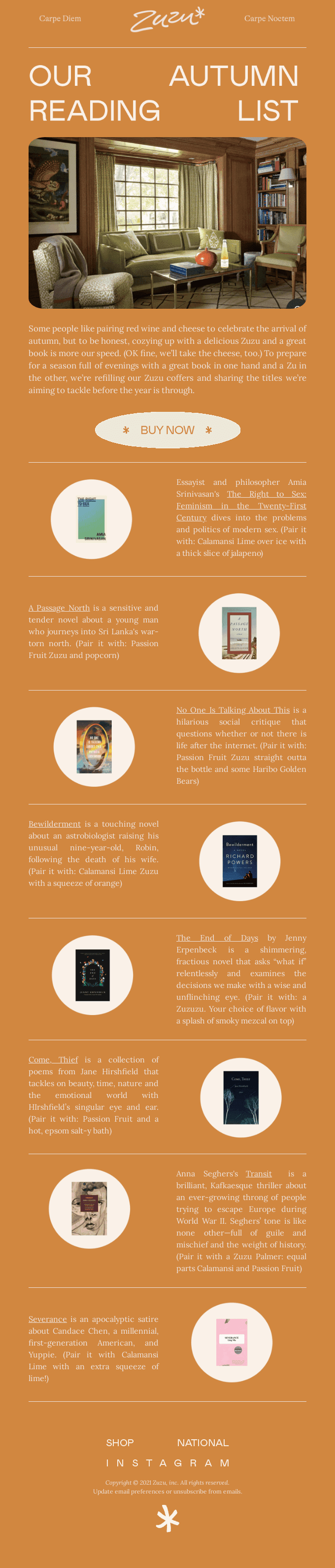 Our Fall 2021 Reading List