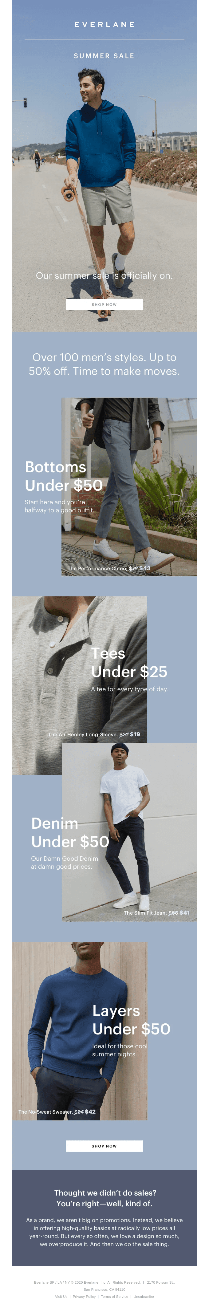 Our First (Official) Summer Sale