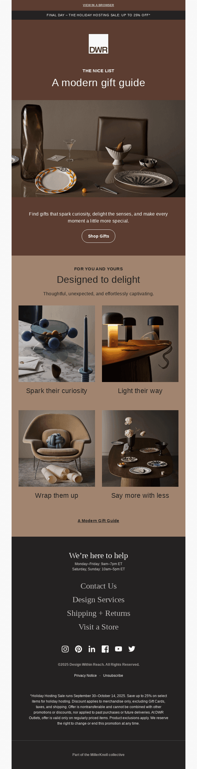 Our gift guide is here