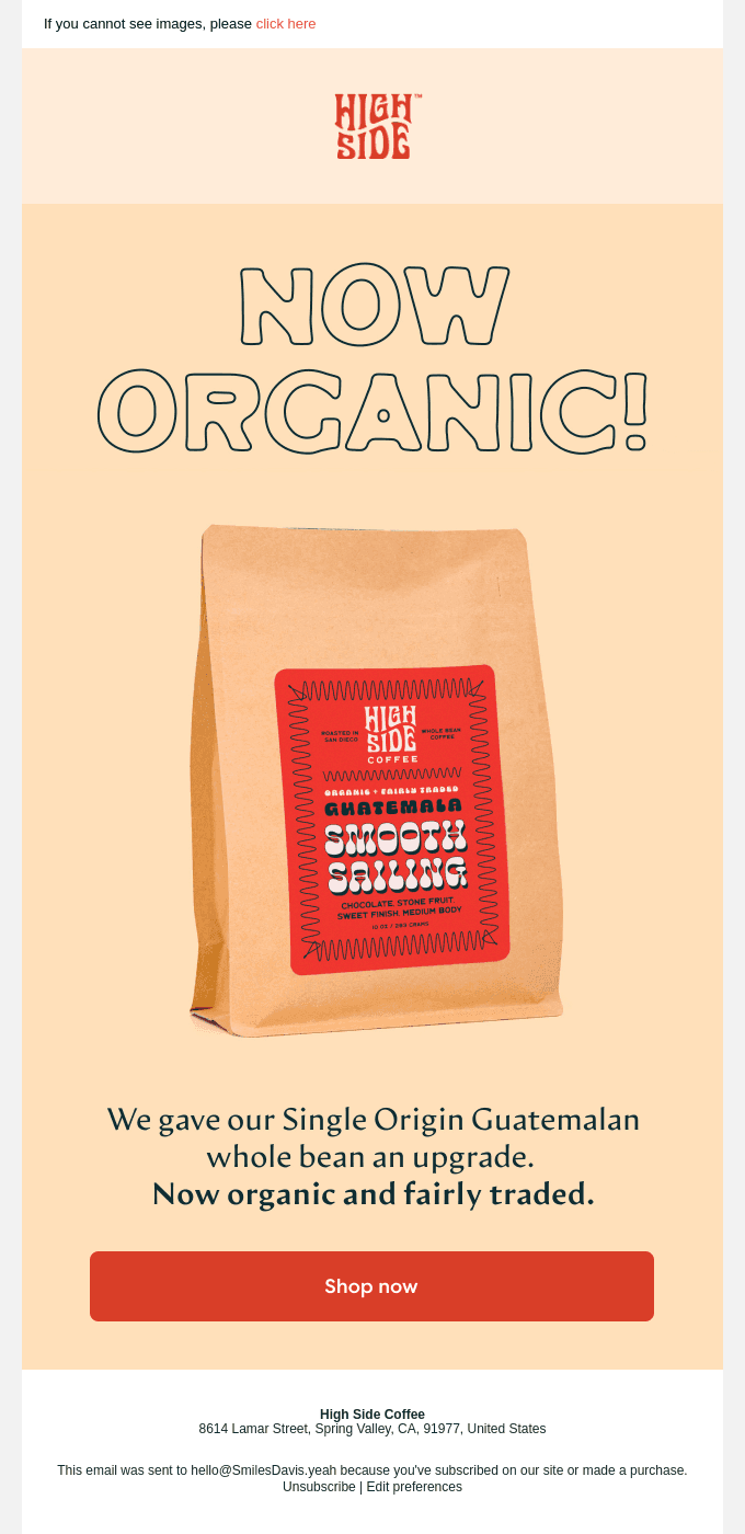Our Guatemala in now organic!