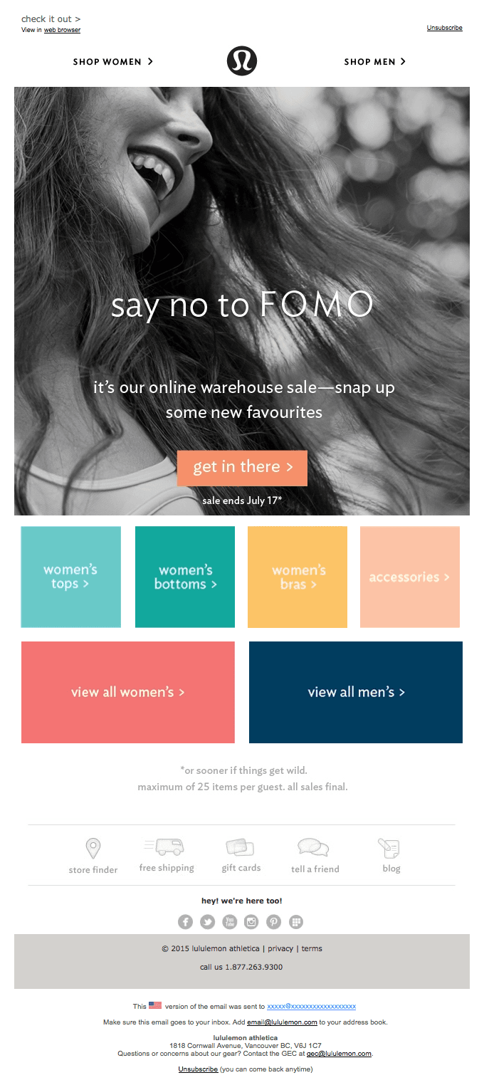 It’s back! Our online warehouse sale