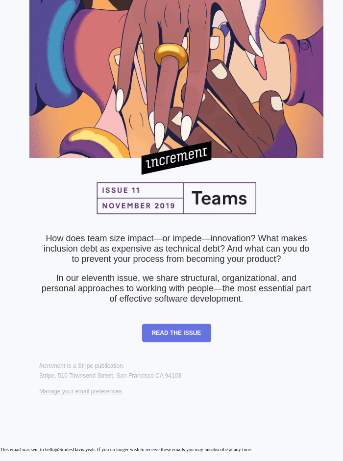 Our Teams issue is out now!
