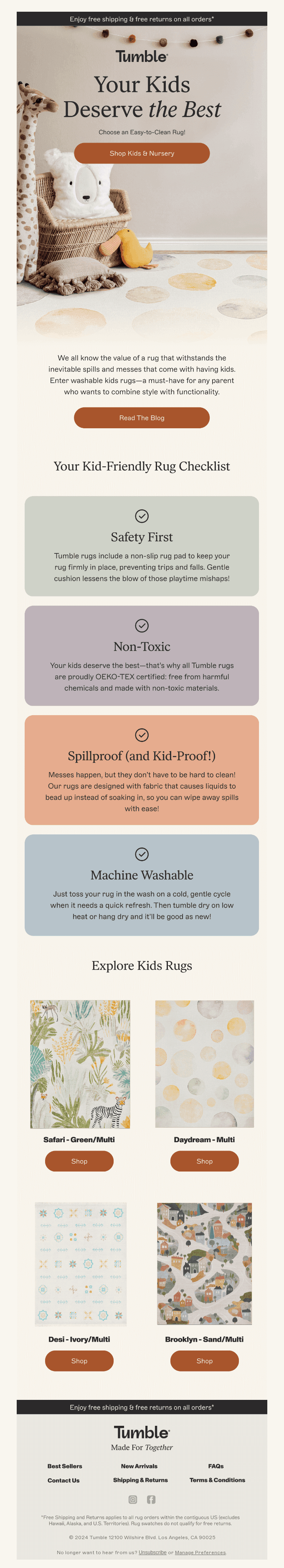 Our tips for kid-friendly rugs!