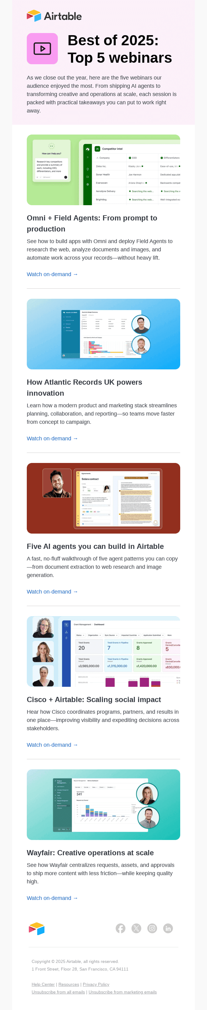 Our top 5 webinars of 2025