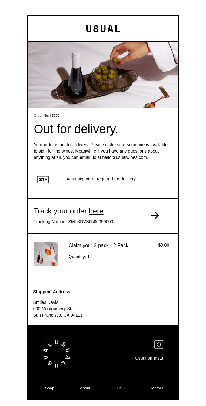 Out for Delivery.