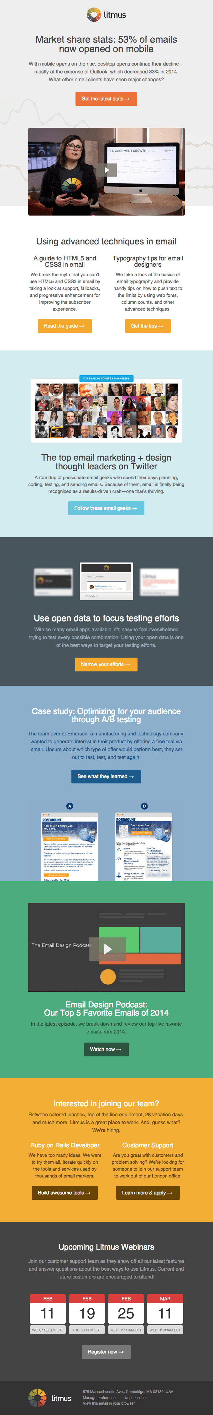 Outlook opens decrease 33% + top email thought leaders