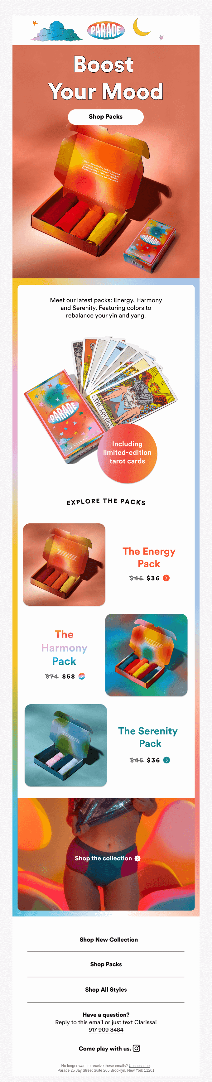 Packs to radiate your aura 🌈