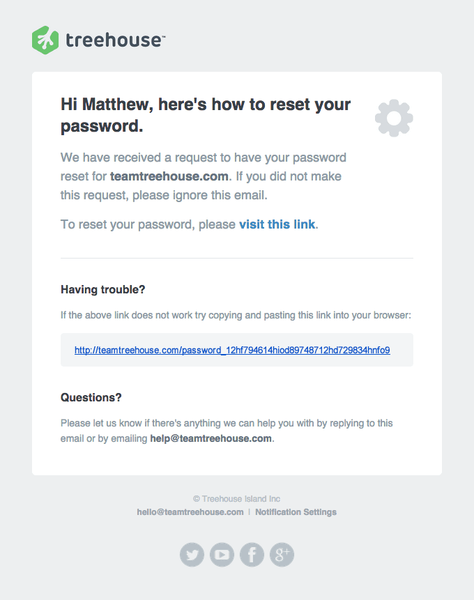 Password Reset Instructions