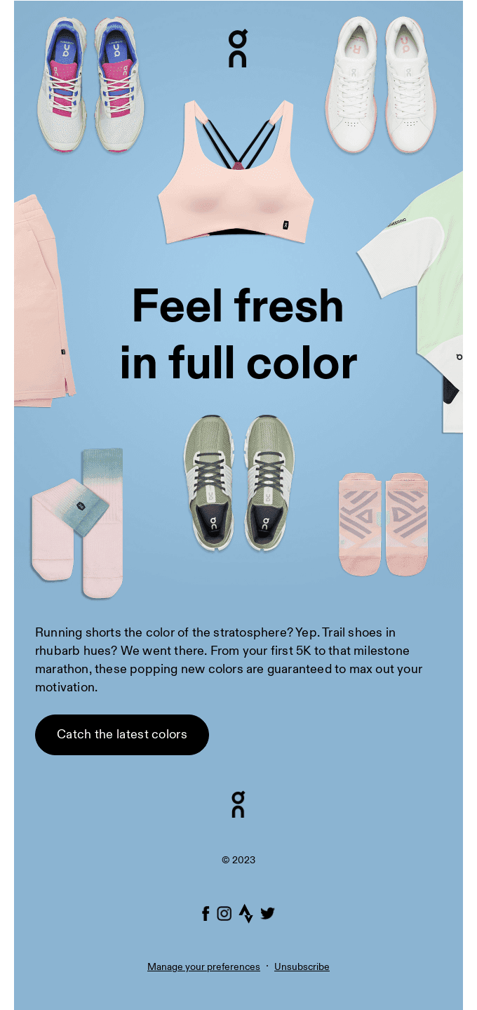 ☁️ Peep our new season colors