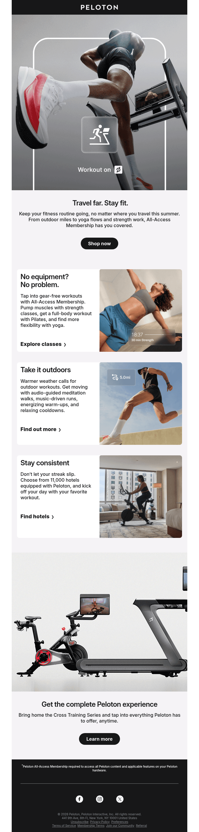 Fitness that follows you.