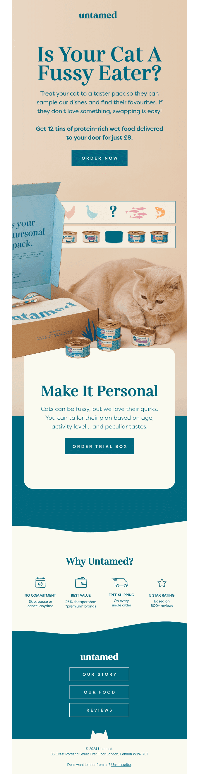 Personalise your cat's menu