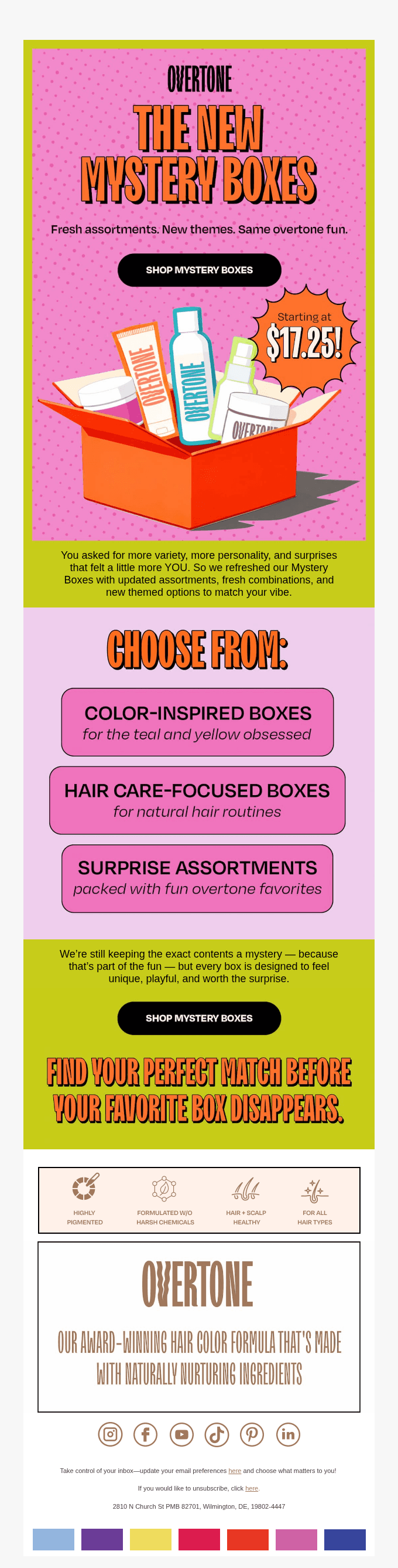 Pick a box. Embrace the mystery.