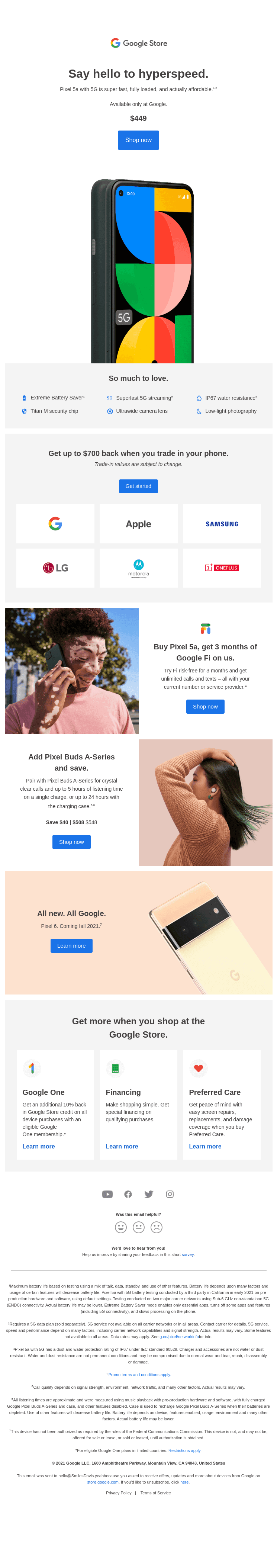 Pixel 5a with 5G has arrived