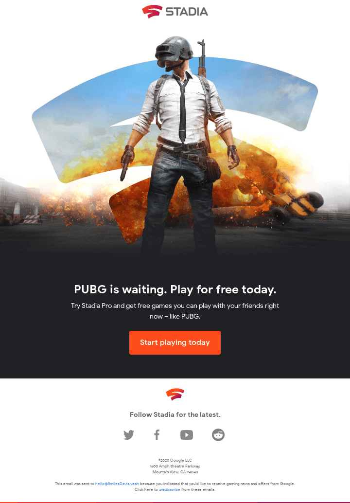 Play PUBG for free