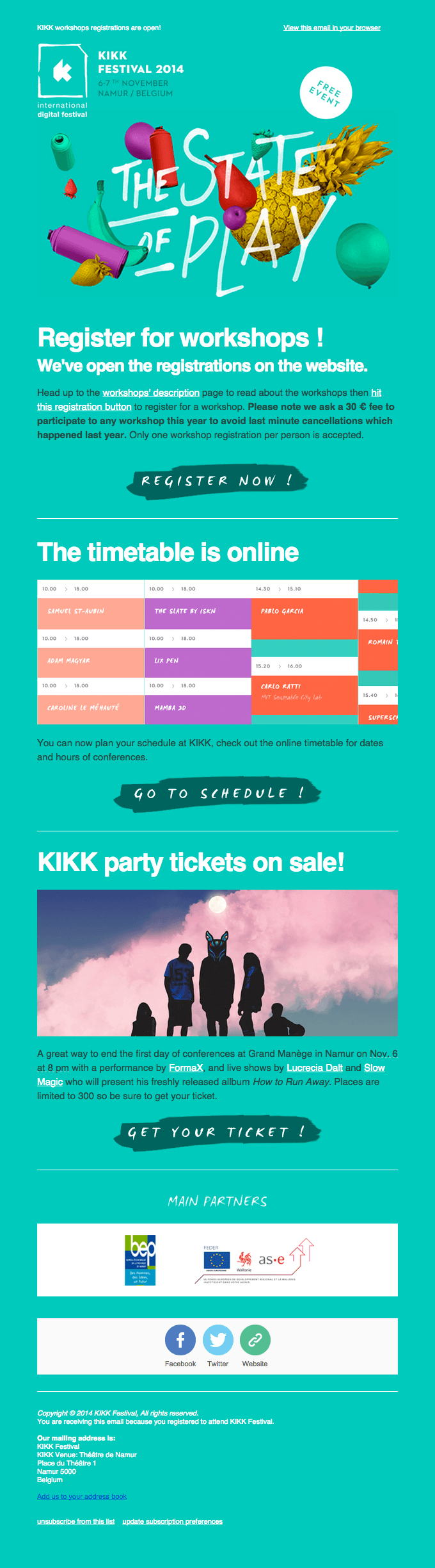 KIKK Festival Workshops’s registrations are open!