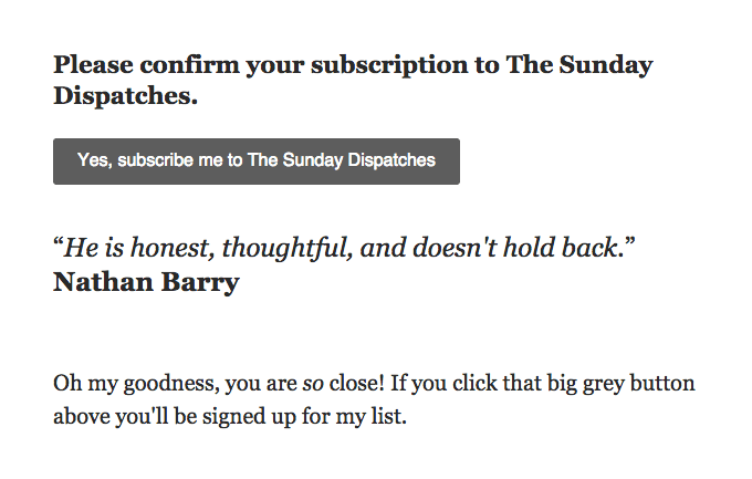 PJRVS: Please confirm your subscription