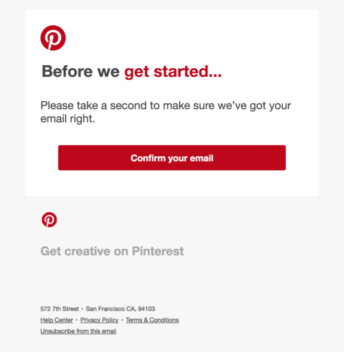 Please confirm your email