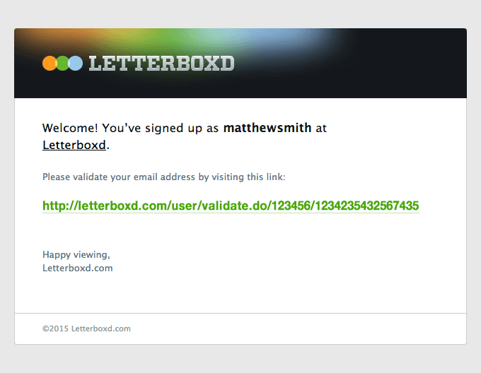 Please Validate Your Letterboxd Account.