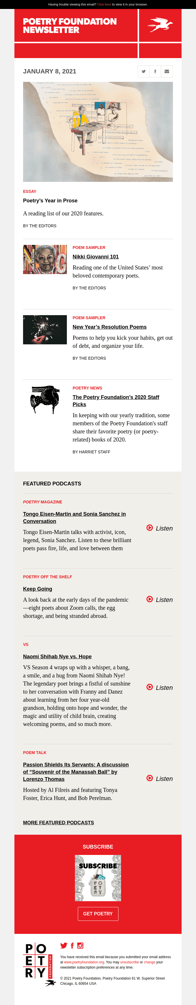 Poetry’s Year in Prose