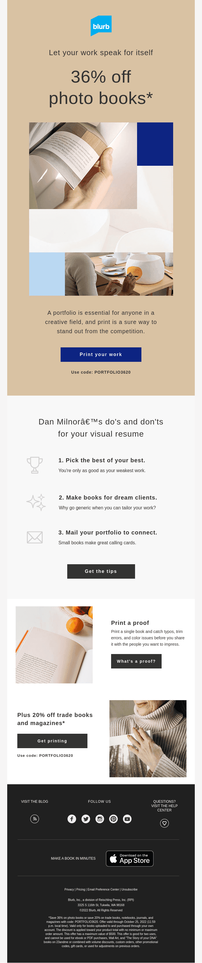 Portfolio do’s and don’t 