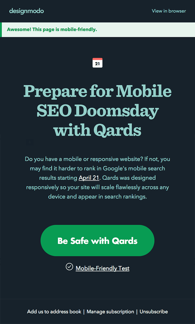 Prepare for Mobile-Friendly Doomsday with Qards