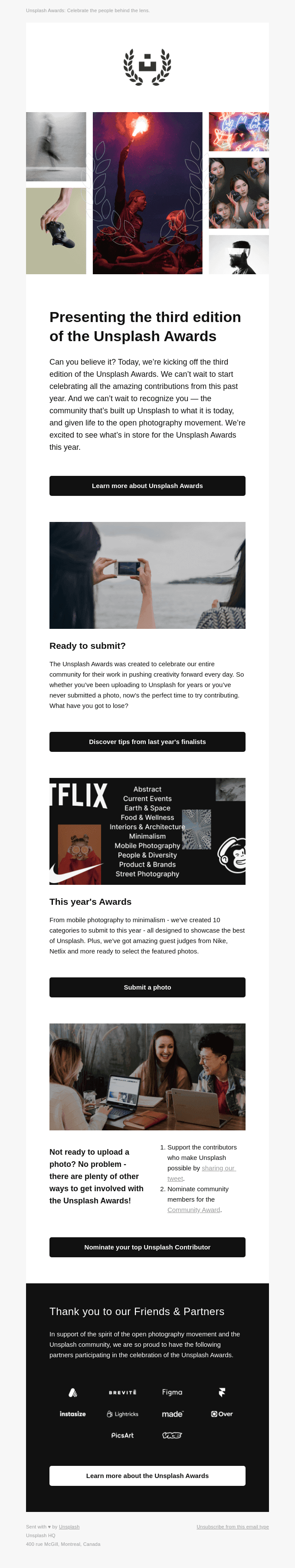 Presenting The Unsplash Awards