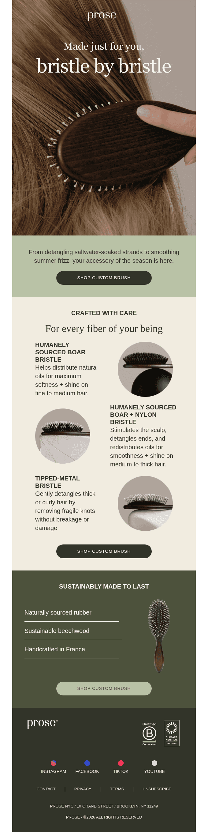 The hairbrush made just for you