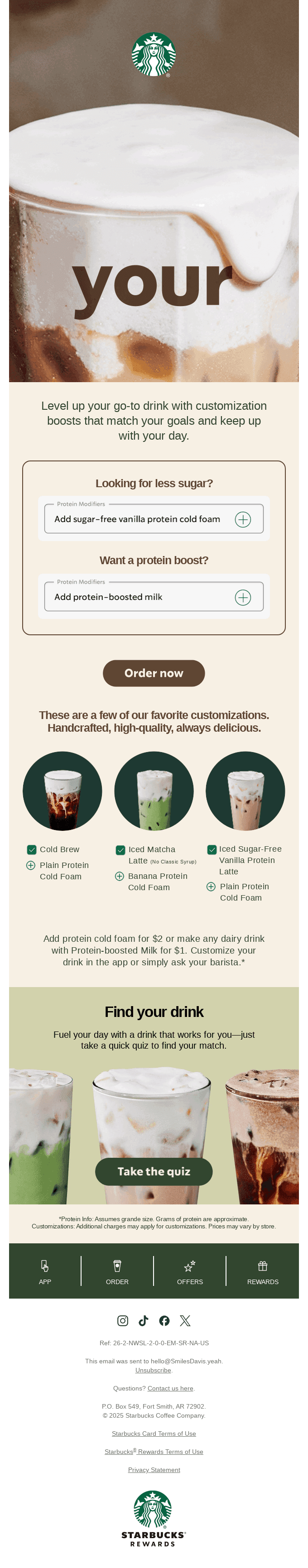 Protein made just for you
