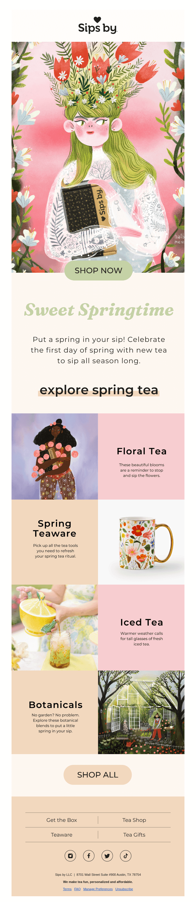 Put a spring in your sip 🌷