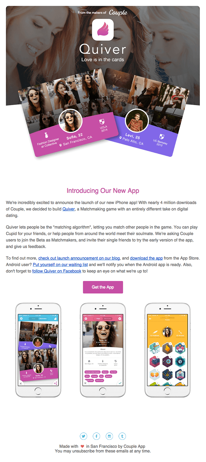 Quiver – Our New Matchmaking App