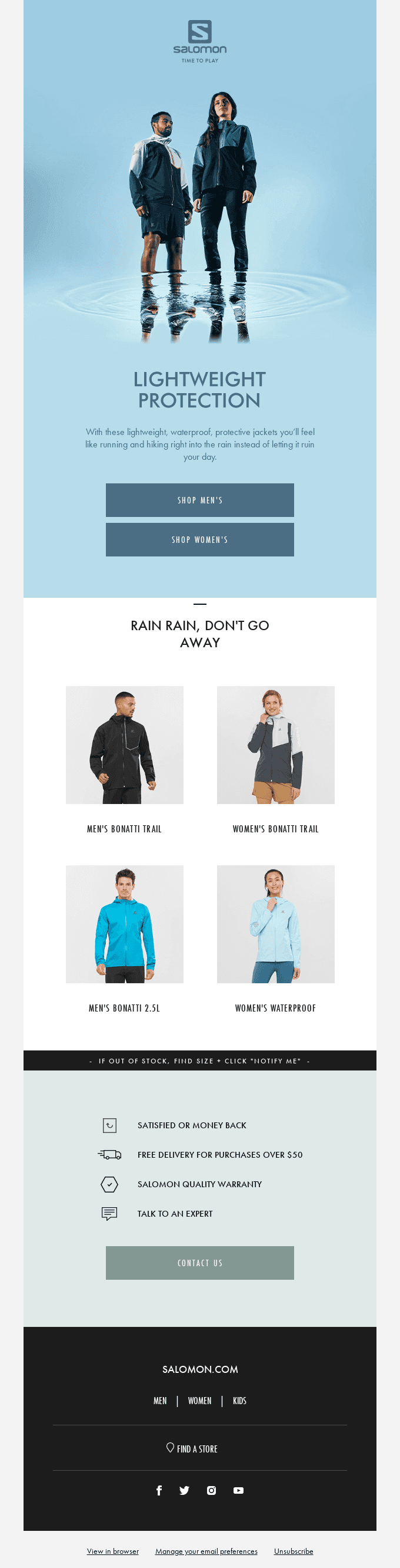 Rain can't stop you