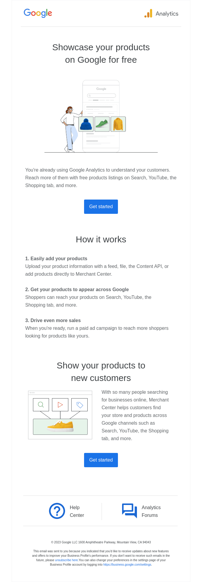 Reach more customers for free