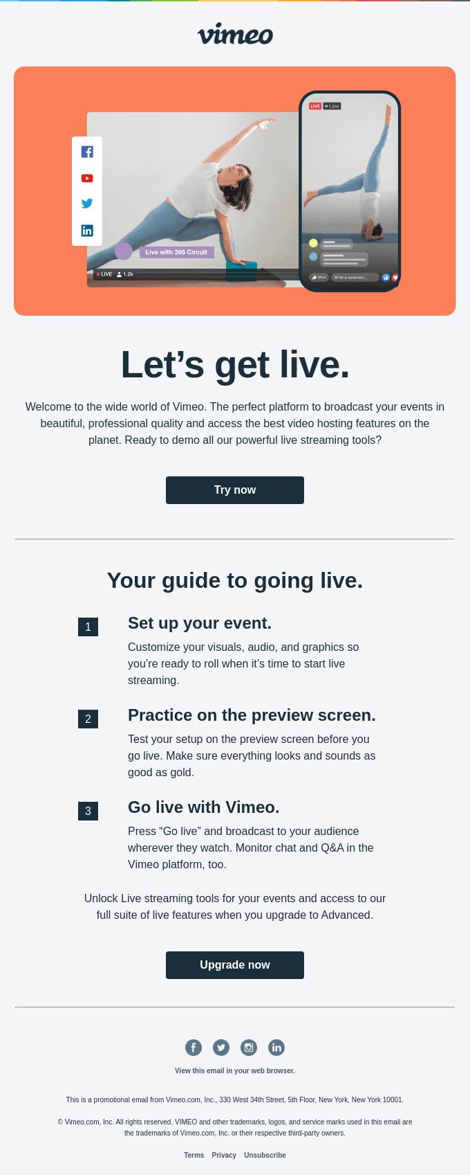 Ready to go live?