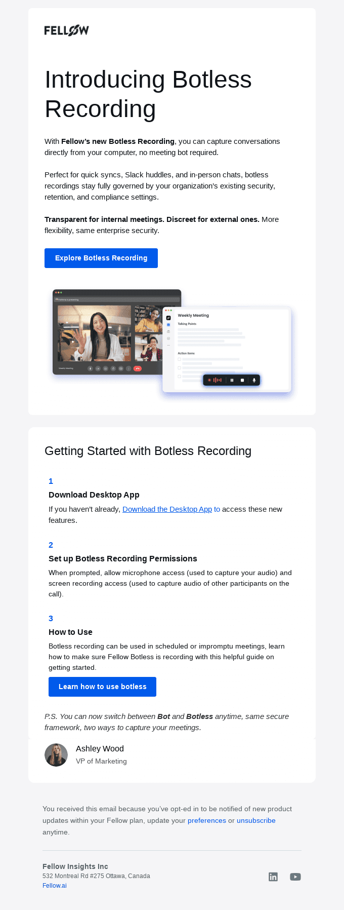 Record meetings without a bot