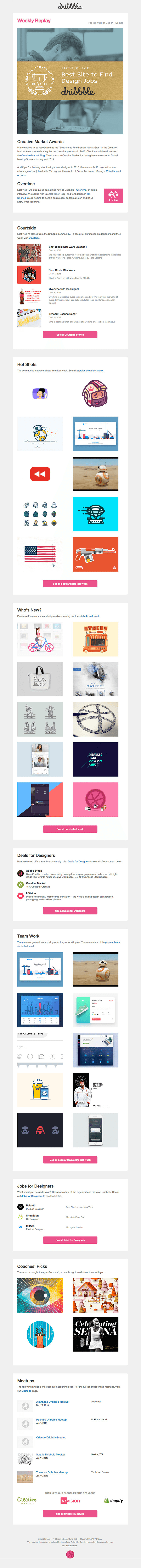 [Dribbble] Replay for the week of Dec 14 – Dec 21