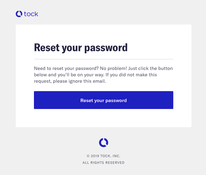 Reset your password