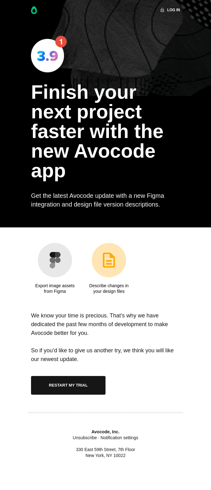 Restart your Avocode trial