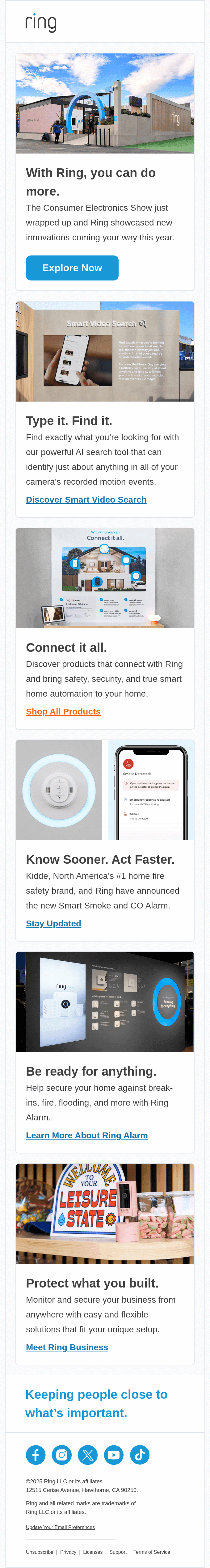 Ring Announcements at CES