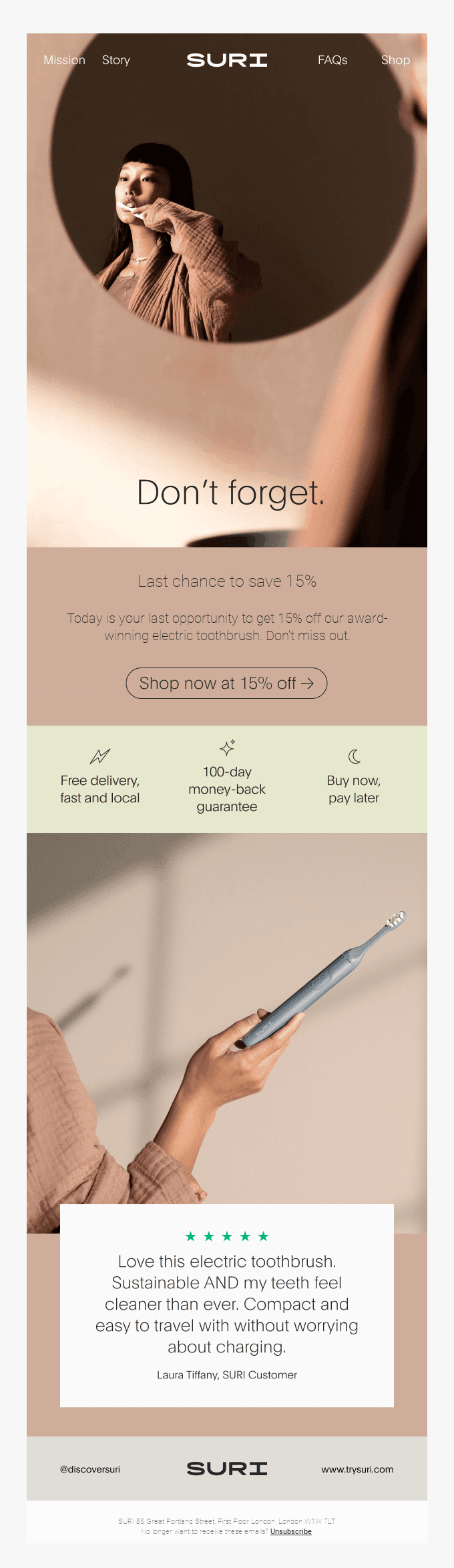 Sale Ends today. Get 15% off
