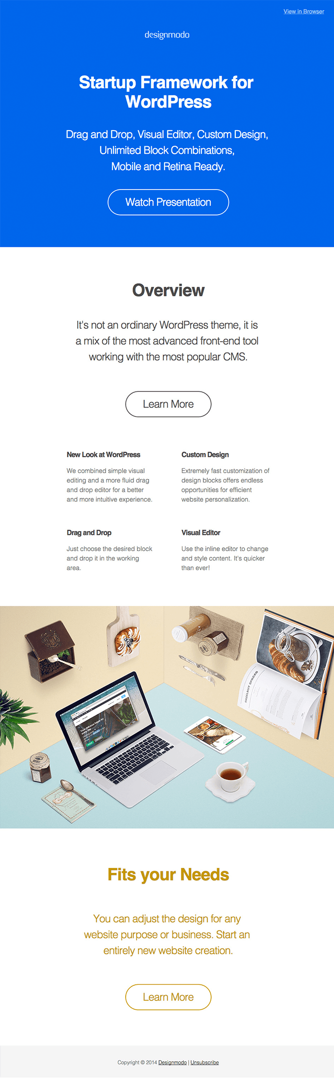 New Release: Startup Framework for WordPress – Drag & Drop Theme