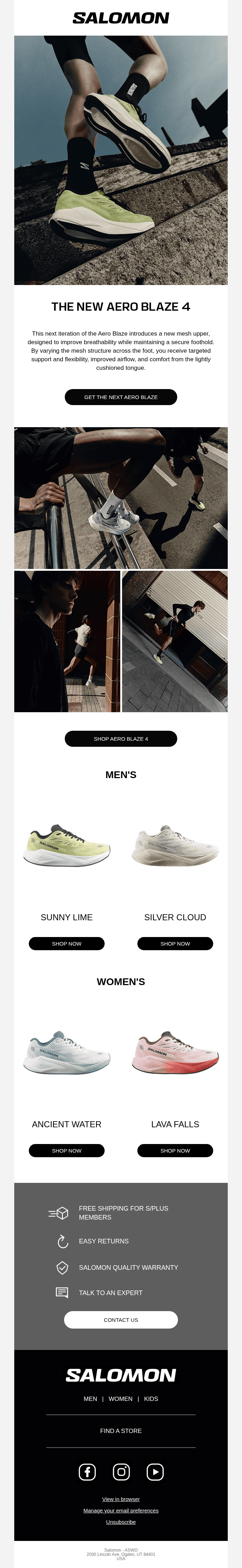 Our newest running shoe.
