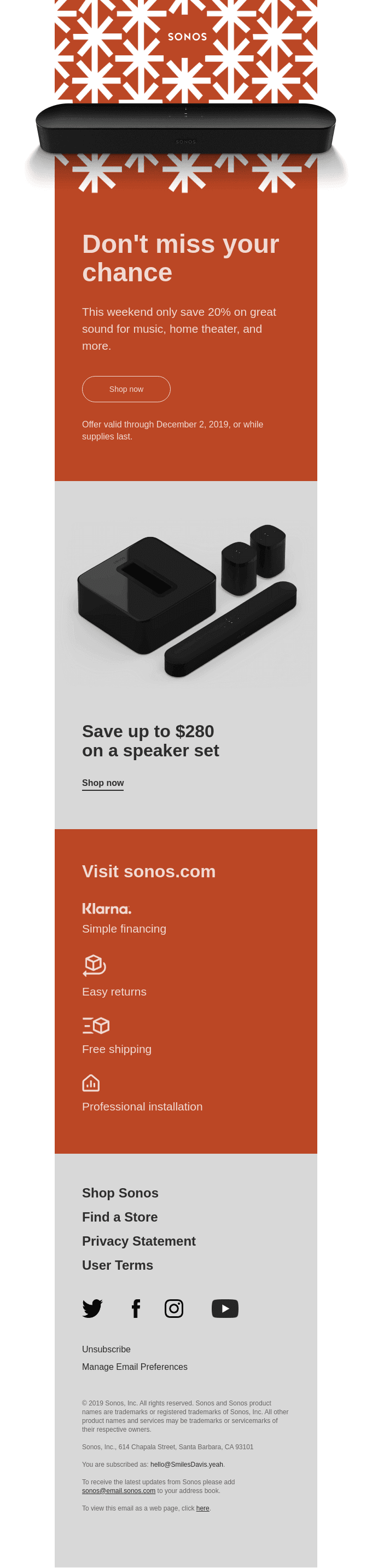 Save 20% on Home Theater
